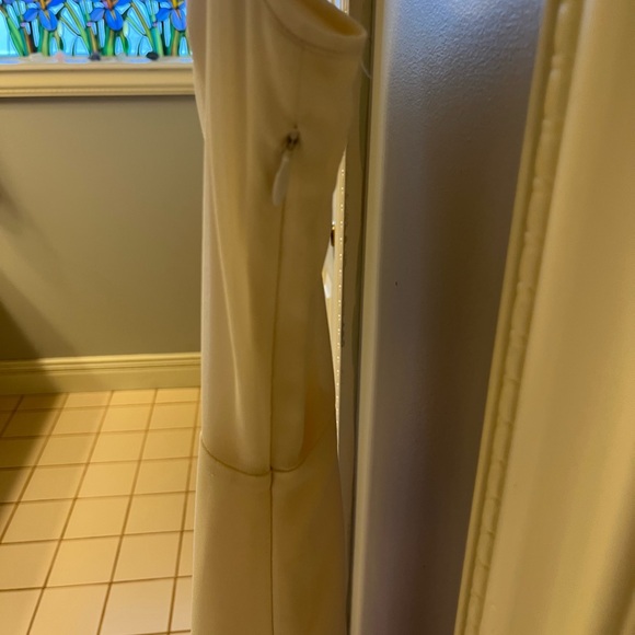 ARITZIA WILFRED IVORY/CREAM FRONT SLIT MIDI DRESS - Picture 5 of 6